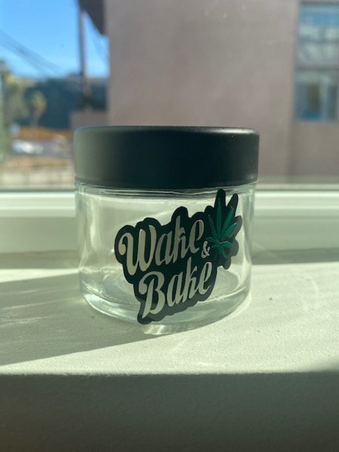 Wake and Bake Stash Jar Weed Jar Marijuana Jar Stash Jar Etsy