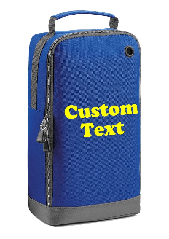 PERSONALISED BOOT BAG FOOTBALL RUGBY TOILETRY SPORTS SCHOOL TRAVEL SHOE BAG