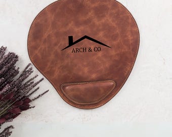 Genuine Leather Mouse Pad – Personalized, Handcrafted, Elegant Workspace Essentials
