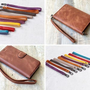 Genuine Leather Wristlet Strap, Hand Loop Chain, Cowhide Leather Wrist Loop, Wrist Chain, Wrist Strap, Lanyard Strap,