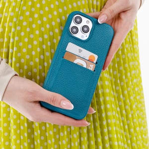 Capas de couro personalizadas para iPhone, porta-cartões fino, compatível com MagSafe, capa personalizada para iPhone 16, 15, 14, 13, 12, 11, X, XR, XS, 8, 7