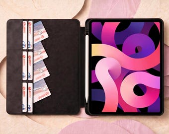 Personalized Leather iPad Case, iPad Cover for 13, 12.9, Pro 11, A16, 10.9, 10.5, 10.2, Mini, Handmade iPad Sleeve, Made in USA