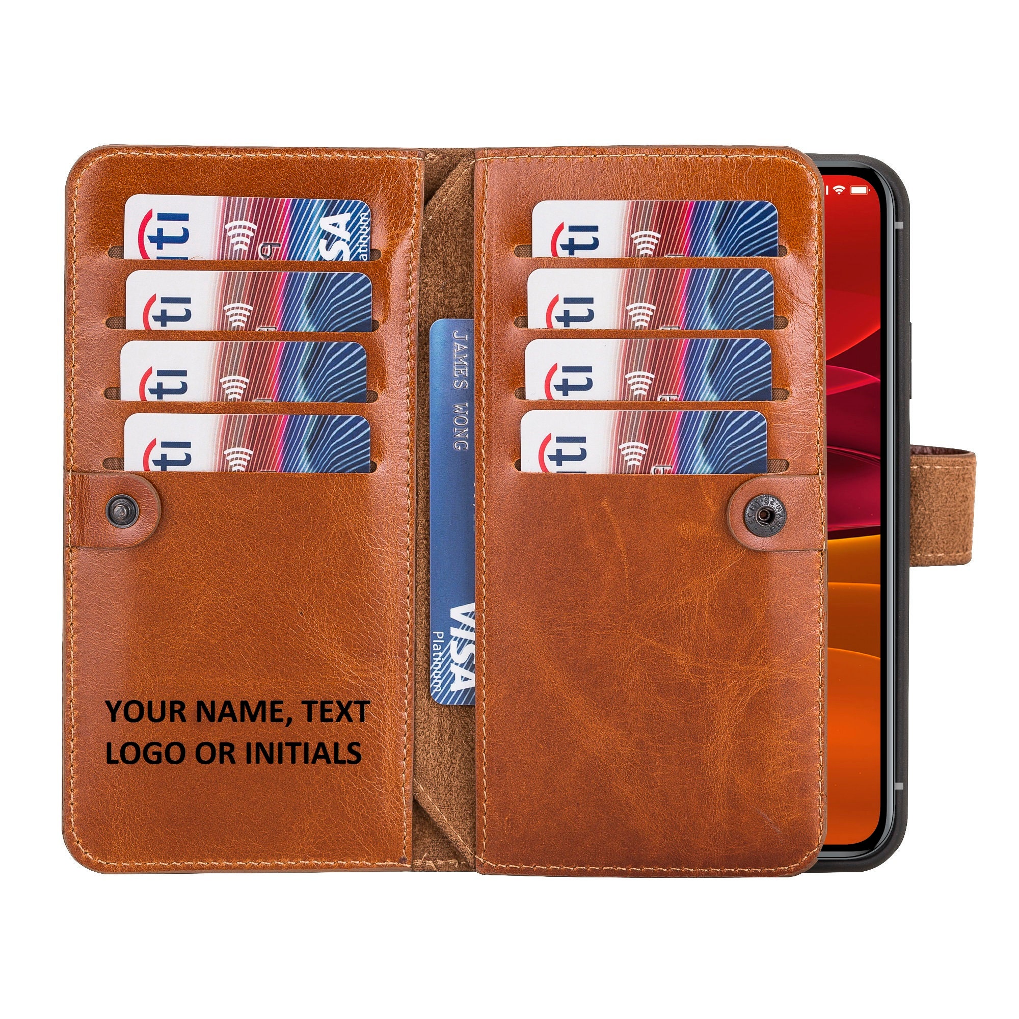 LOUIS VUITTON #31445 Red Empreinte Leather Phone Case (iPhone 11