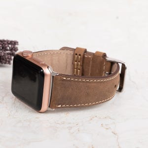 custom leather Apple Watch band. Stylish and durable, designed for Apple Watch Series 10, 9, 8, 7, 6, 5, 4, 3, 2, 1, SE, Ultra 2 and other smartwatches in 38mm, 40mm, 41mm, 42mm, 44mm, 45mm, 49mm sizes.