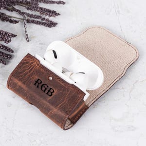 Leather Personalized Apple Airpods Pro Case, Airpods Gen 3, 1, 2, Pro, Pro 2, Gen 3 Case, Custom Airpods Case, Earphones Case, Custom Gift