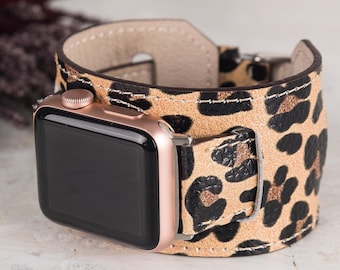 Leather Cuff Watchband,  Apple Watch Band 38, 40, 41, 42, 44, 45, 49 mm Galaxy, Fitbit Pixel, Fossil, Engraved Personalized Cuff Band