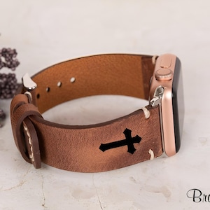 Niestandardowy skórzany pasek do zegarka Apple Watch 38, 40, 41, 42, 44, 45, 46 mm, 49 mm, pasek do iWatch, pasek do zegarka Apple Watch, Galaxy, Fitbit, Fossil, paski do zegarków Pixel