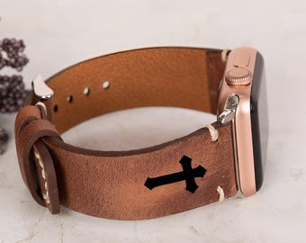 Custom Leather Apple Watch Band 38,40, 41, 42, 44, 45, 46mm, 49 mm, iWatch Strap, Apple Watch Band, Galaxy, Fitbit, Fossil, Pixel Watchbands