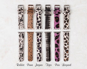 Furry Patterned Apple Watch Strap, Apple Watch Band 38, 40, 41, 42, 44, 45, 49 mm, iWatch Strap Apple Watch Women Galaxy, Fitbit, Pixel