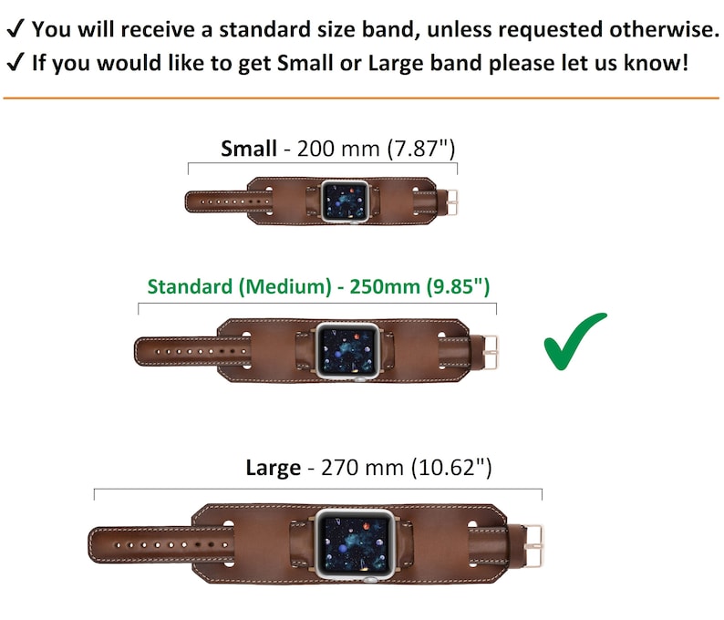 Genuine Brown Leather Cuff Band Strap, Apple Band 38, 40, 41, 42, 44, 45, 49 mm, Wrist Watch, iWatch Galaxy Fitbit Pixel Fossil Watch Band image 5