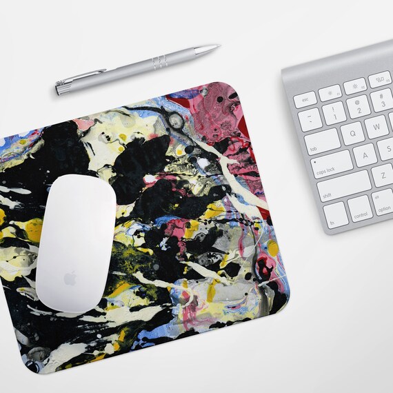 Abstract Oil Painting Desk Decor Teachers Gift Mouse Pad Etsy