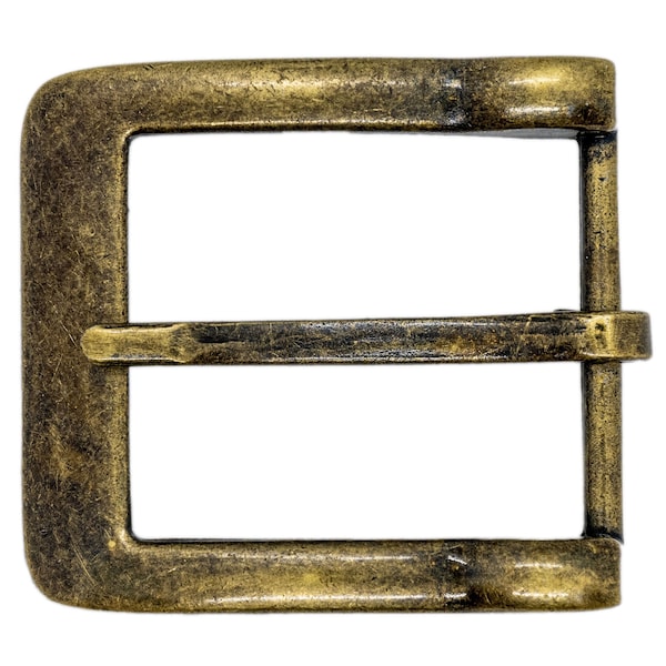 Aged Bronze Finish Heavy Duty Pin Belt Buckle - for 1 1/2" / 38mm Belts - Unisex Replacement Belt Buckles Made from Zinc Alloy