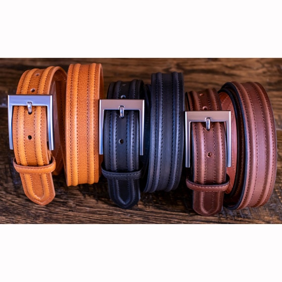 1.25" Buffalo Leather Dress Belt - Three Colors: Handmade in USA - Etsy Israel 1.25" Buffalo Leather Dress Belt - Three Colors: Handmade in USA - Etsy Israel