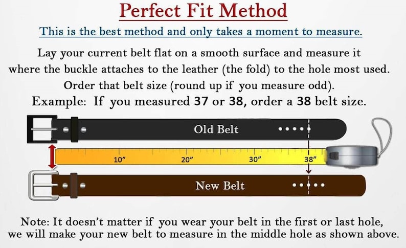 1.25" Brown Buffalo Leather Dress Belt: USA Made, Silver Buckle bild 2