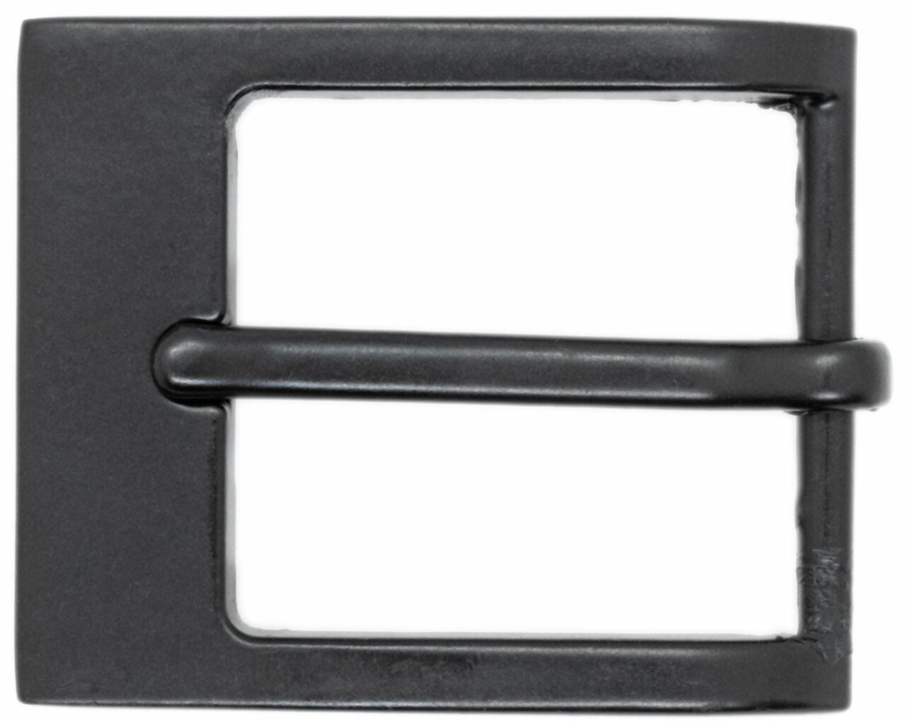 TheBeltShoppeCom Matte Black Rectangular Heel Bar Belt Buckle - for 1 1/2 / 38mm Belts - Replacement Belt Buckle