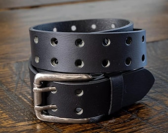 Full Grain Leather Work Belt, 1.5 display picture 1