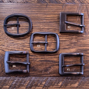 Black Buckles for 1.5 Inch (38mm) Belts - Various Styles - Replacement Belt Buckle image 1