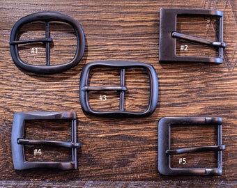 Black Buckles for 1.5 Inch (38mm) Belts - Various Styles - Replacement Belt Buckle