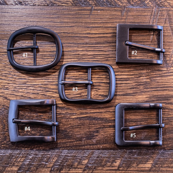 Assortiment de boucles de ceinture noires - Convient aux ceintures de 38 mm ou 1 1/2 po. - Unisexe - Boucle de ceinture de rechange