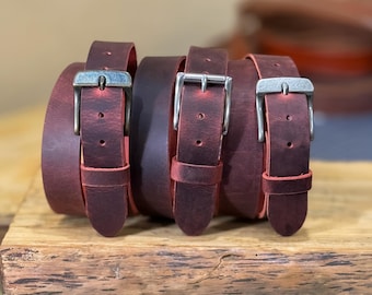 W. Kleinberg Red XS America Womans Leather Belt With  display picture 1