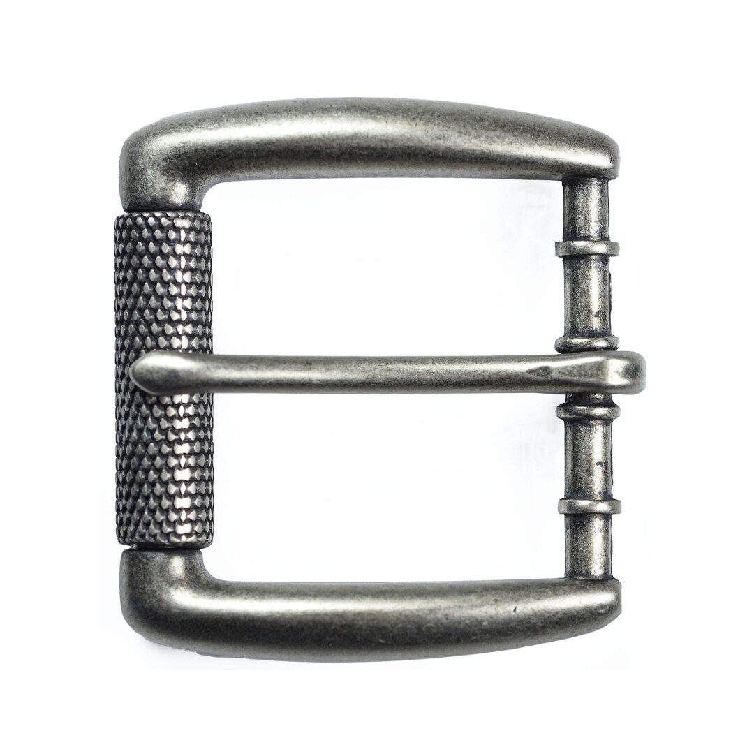 Silver Finish Heavy Duty Roller Buckle Fits 38mm and 1 1/2 Belts Unisex Replacement Belt Buckle