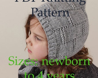 Patrón de tejido PDF, patrón de gorro de duendecillo, patrón de gorro de duendecillo, gorro de punto fácil, patrón de gorro de bebé, patrón de tejido apto para principiantes, diy