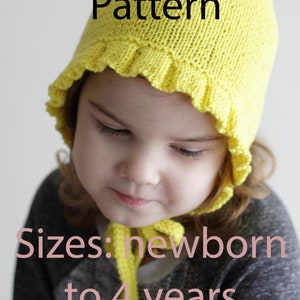PATRÓN DE TEJIDO PDF, patrón de tejido de gorro de bebé, gorro de recién nacido, gorro de niñera, gorro de niño, patrón de gorro de bebé de punto, gorro de bebé diy