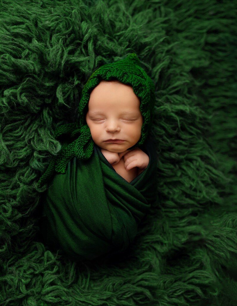 PDF Knitting Pattern, diy baby bonnet pattern, entrelac knitting pattern, newborn bonnet pattern, toddler bonnet pattern, knitted baby hat image 6