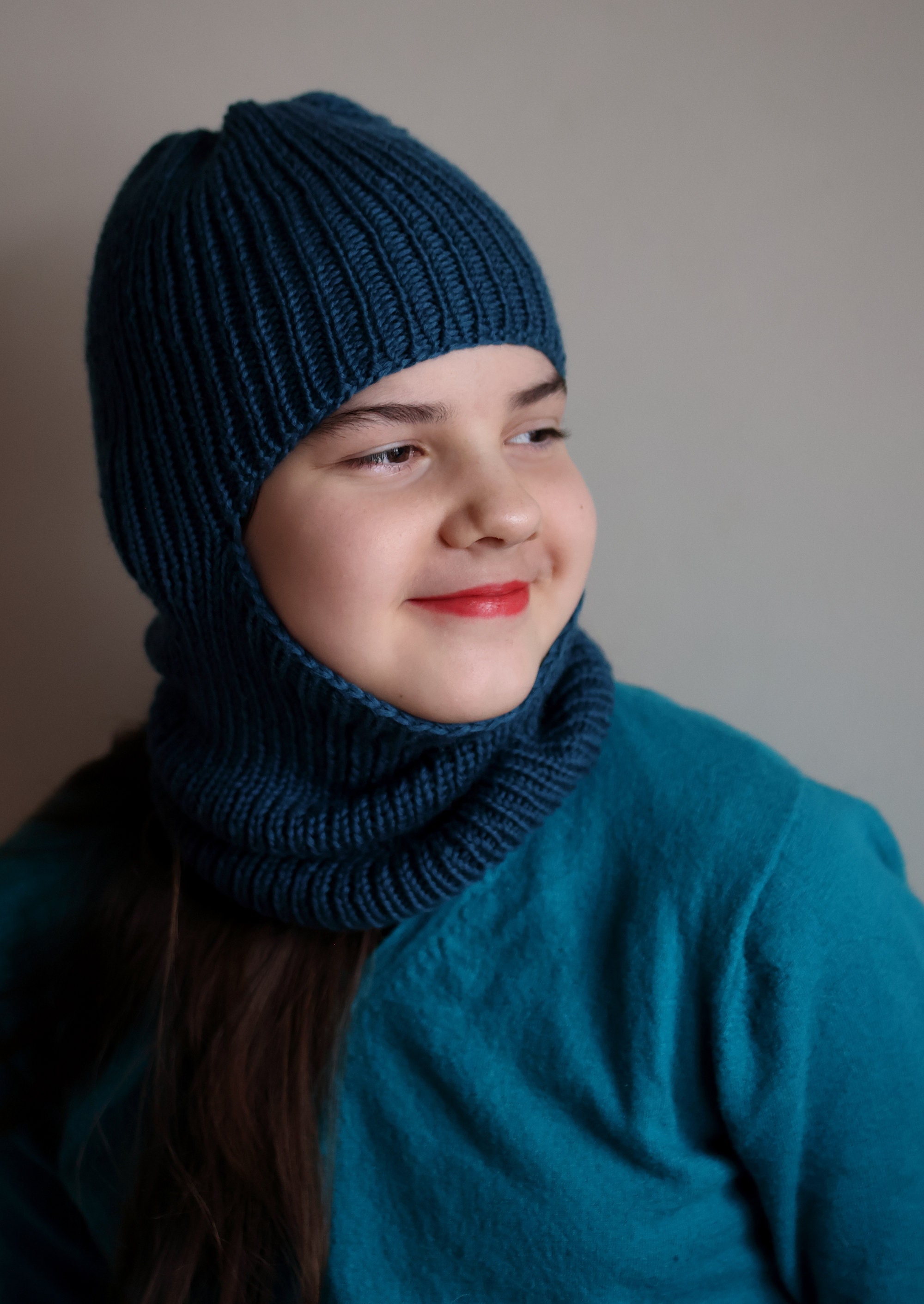 DOWNLOADABLE PDF PATTERN Balaclava Pattern, Balaclava Hat, Knit ...