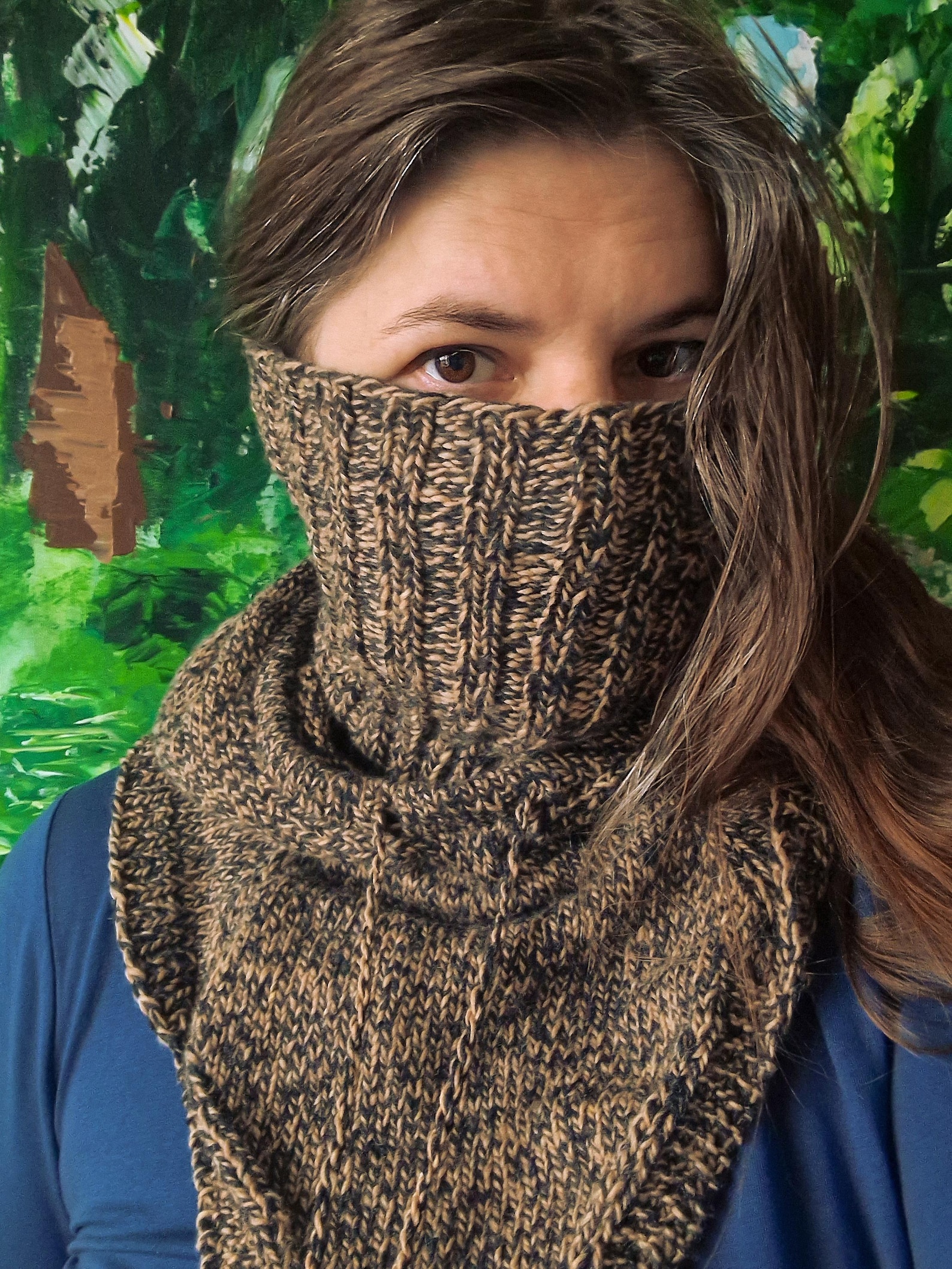 PDF KNITTING PATTERN Cozy Oversized Hood With Neckwarmer, Knit Pixie ...