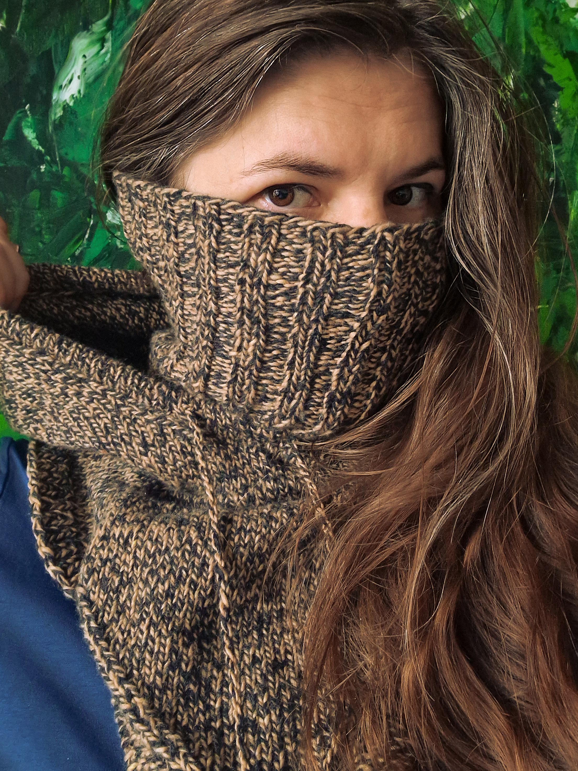 PDF KNITTING PATTERN Cozy Oversized Hood With Neckwarmer, Knit Winter ...