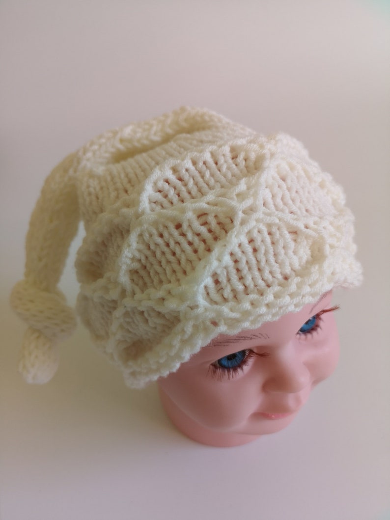 Pdf Knitting Pattern Knit Sleep Cap Pattern Knitted Sleep Etsy UK