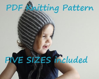 PATRON TRICOT PDF, patron tricot bonnet bébé, patron tricot brioche, patron bonnet lutin, patron bonnet lutin, bonnet bicolore pdf