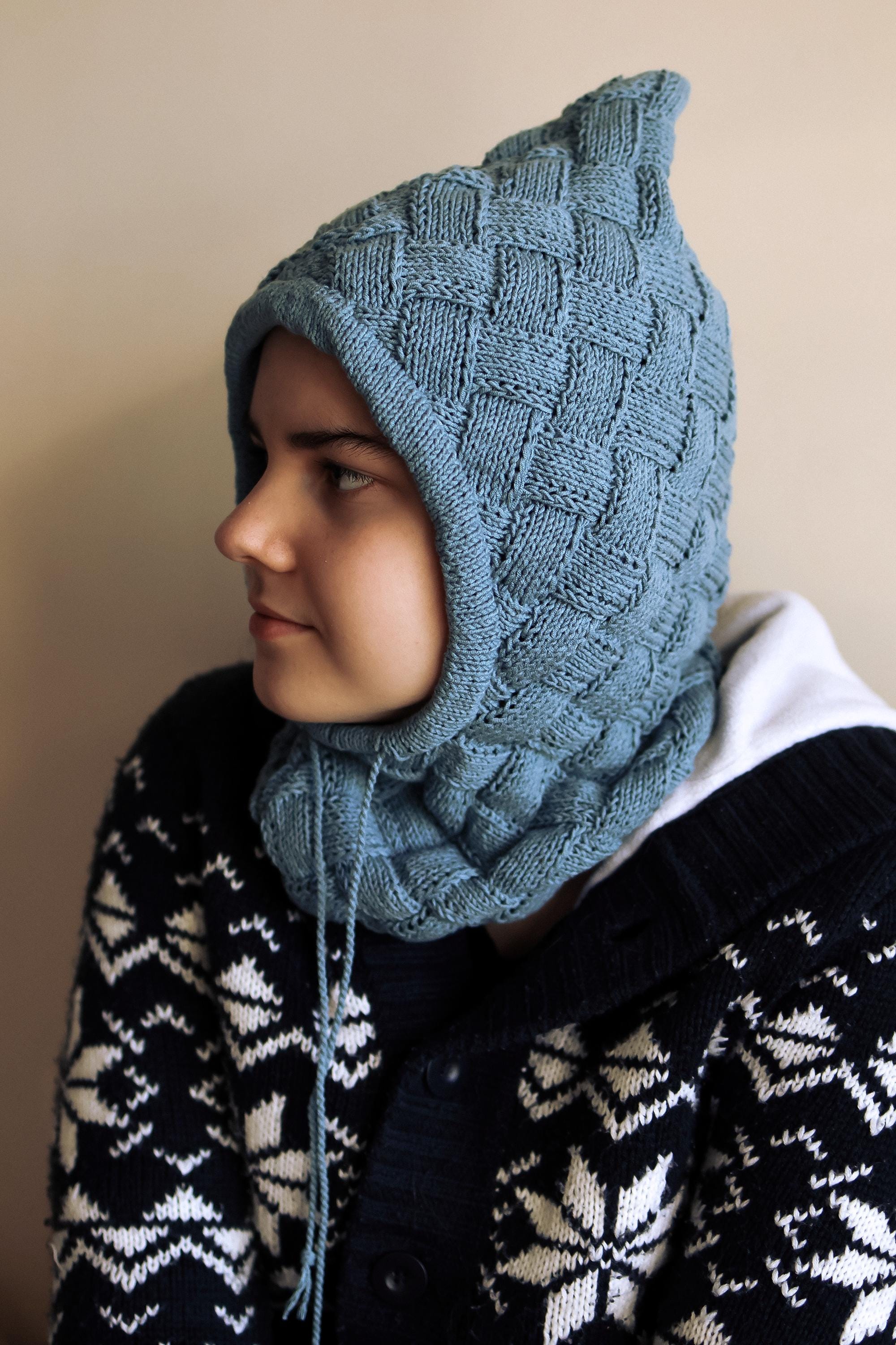 DOWNLOADABLE PDF PATTERN Balaclava Pattern, Balaclava Hood, Knit ...