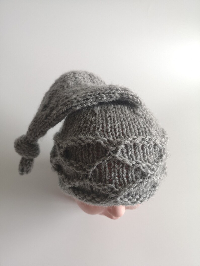 Pdf Knitting Pattern Knit Sleep Cap Pattern Knitted Sleep Etsy