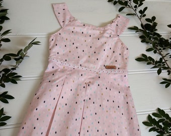 Handmade Pink Raindrops Dress - Free Shipping Australia Wide