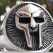 Solid Sterling Silver 925 MF DOOM Gladiator MASK Handmade 3D Ring 