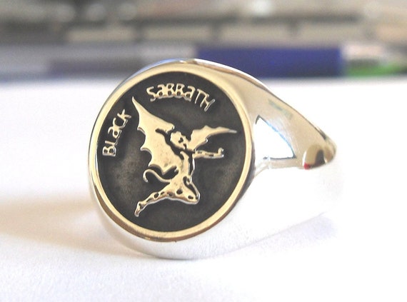 Solid Sterling Silver 925 Black Sabbath Ozzy Osbourne Handmade