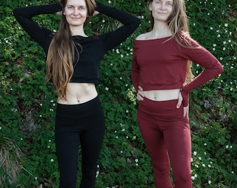 Leggings and crop top | hula hoop & yoga wear | fireshow clothing