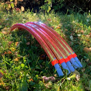 Fire 5 sectional travel hula hoop HDPE or POLYPRO