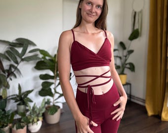 Wrap bra top | hula hoop & yoga wear | fire show and fire spinning clothing