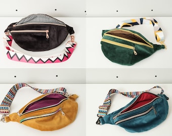 Velvet single colour BOOMbastic bum bag | fanny pack | belt bag | crossbody