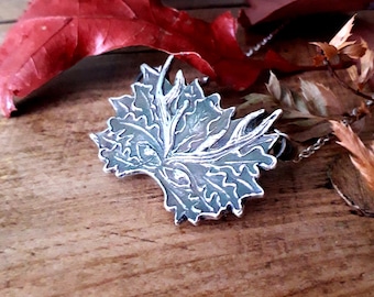 The Greenman, Eco Silver, unique, Einzelstück, Waldfee, Woodland, handgemachte Halskette