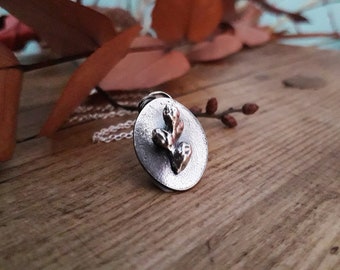 Buds and twigs - Fine Silver Necklace, recycled silver, handmade