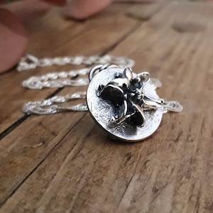 The Devils Trumpet - Fine Silver Necklace