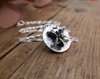 The Devils Trumpet - Fine Silver Necklace