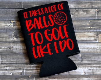 Funny Golf Can Cooler - Golfer Gift, Party Favor
