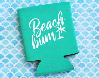 Enfriador de latas Beach Bum – Detalle para despedida de soltera, porta cervezas de vacaciones