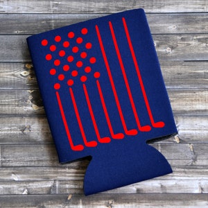 Golf Club Vlag - Kan Koeler / Bierhouder / Verjaardagscadeau / Cadeau voor papa / Cadeau voor Golfer / Custom Golf Gift / Love Golf