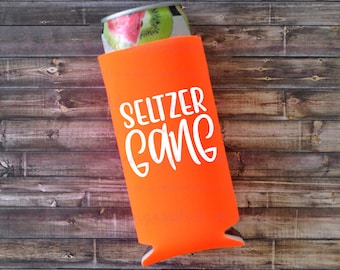 Seltzer Gang Skinny Can Cooler: Slim Can Holder